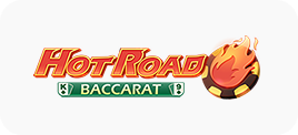 Winbox Hot Road Baccarat logo with flaming poker chip on white background
