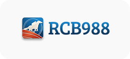 Winbox RCB988 logo with white horse icon on blue and red background