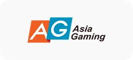Winbox Asia Gaming logo with orange and blue AG icon on white background