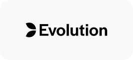 Winbox Evolution logo with black leaf icon and text on white background