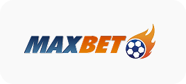 Winbox Maxbet logo with blue and orange text and flaming soccer ball icon
