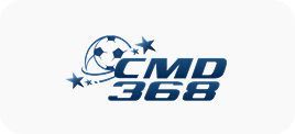 Winbox CMD368 logo with blue soccer ball and stars on white background